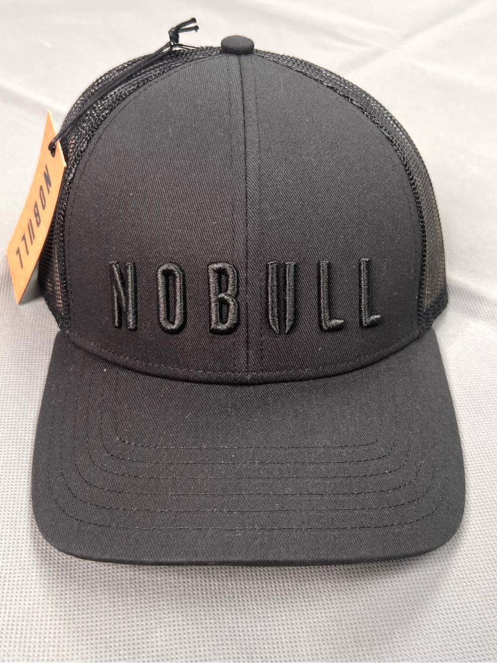 NOBULL Trucker Hat Baseball Cap Black Mesh Back Snapback Logo Gym NEW